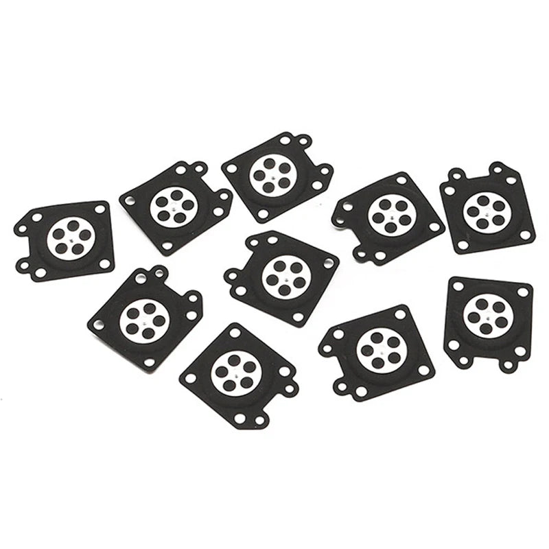 10PCS Gasket & Diaphragm For Walbro 95-526 95-526-9 95-526-9-8 Chainsaw Repair Kit Chainsaw Carburetor Metering Diaphragm