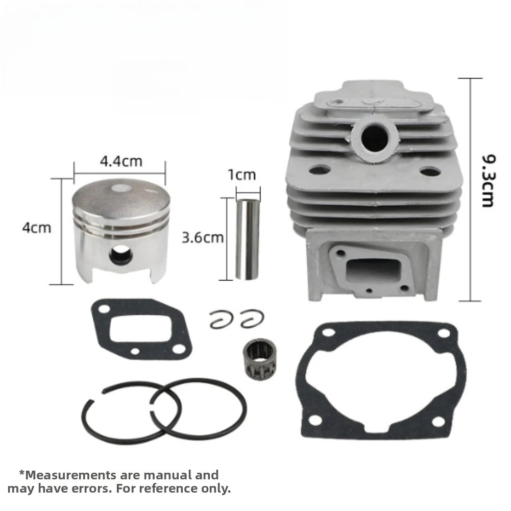44mm Cylinder And For Piston Kit For 52CC 44-5 Brush Cutter, Metal Replacement Set With Rings And Pins
