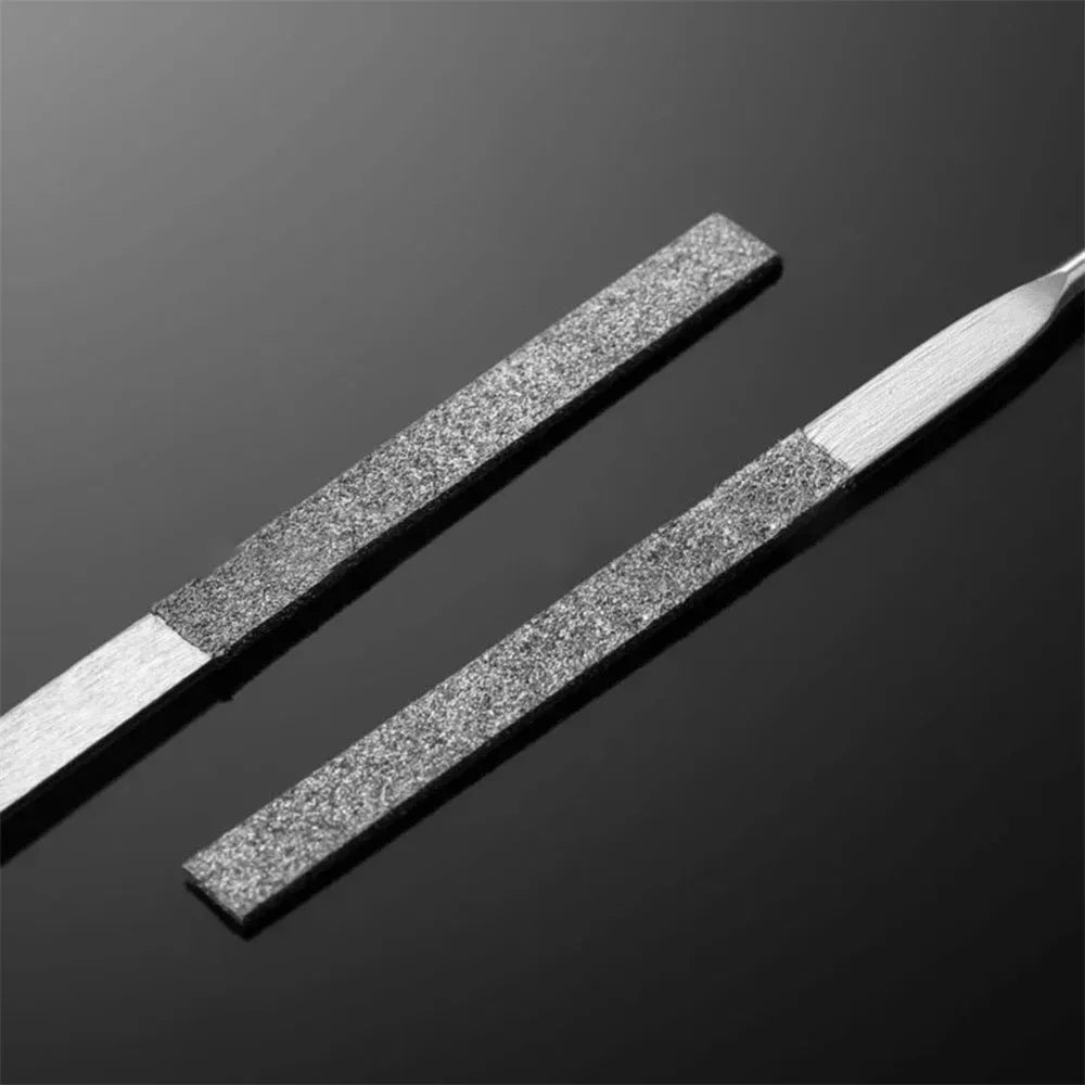 2pcs Diamond File Set DIY Wood Rasp File Needle Jewelry Polishing Tool Metal Stone Grinding Flat Diamond Needle File