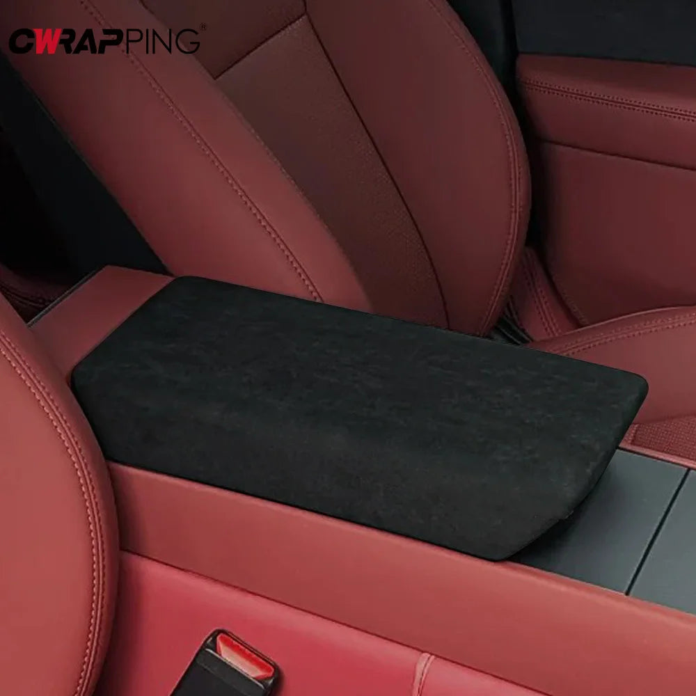 Suede Car Interior Vinyl Wrap — Self-Adhesive Door &amp; Trim Film
