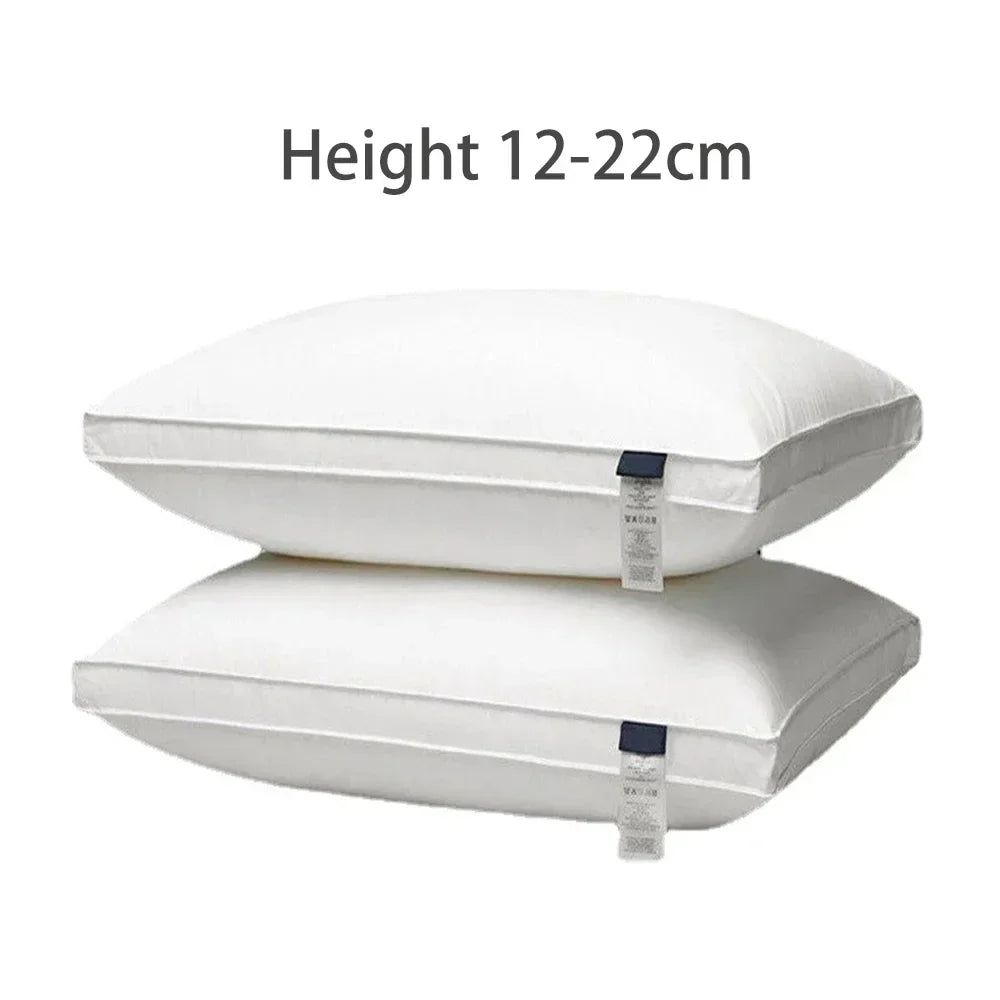 5 Star Hotel Pillow – 100% Cotton 500TC Microfiber Ergonomic Neck Support Pillow for Adults
