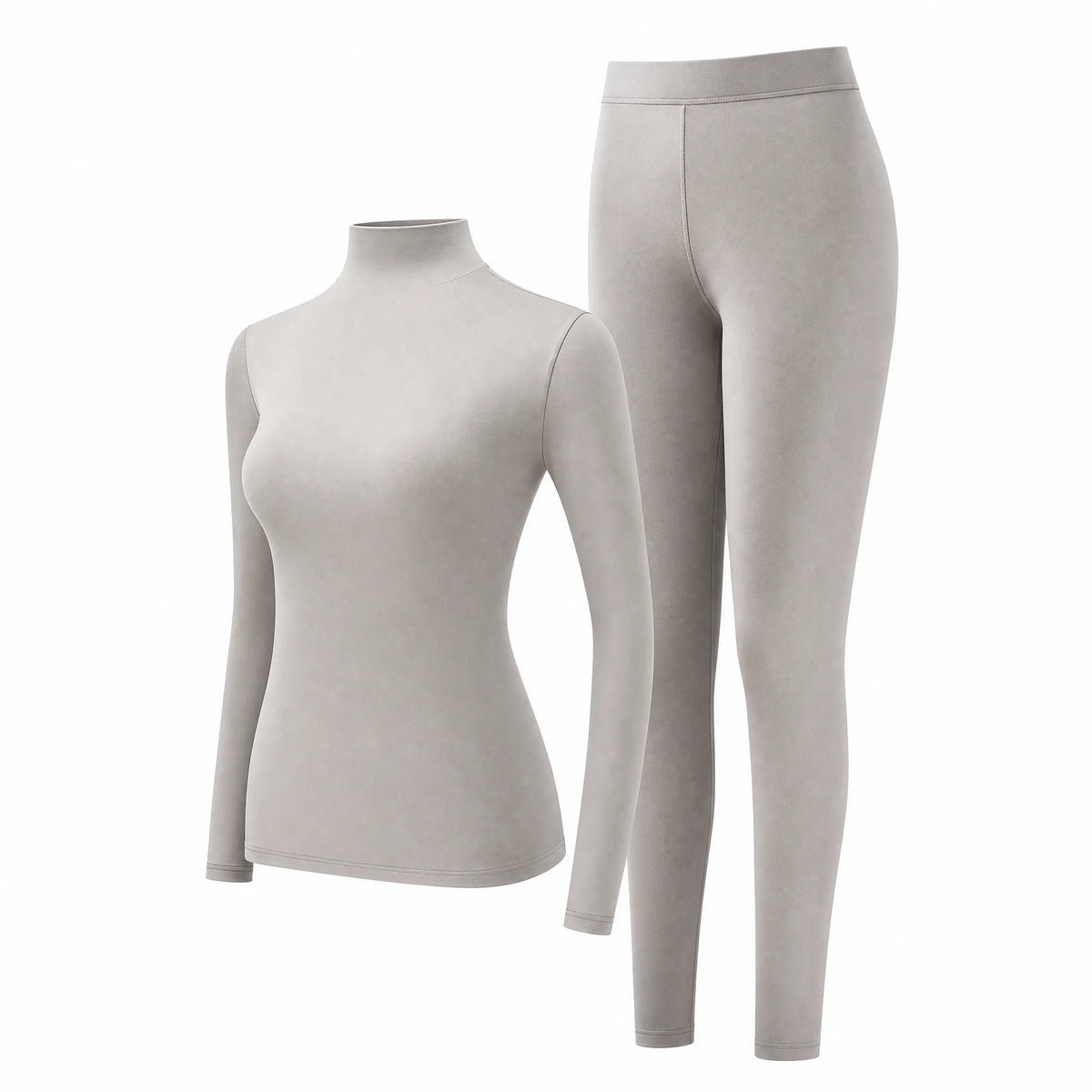 Women's Stacked High Collar Thermal Top - Seamless Stretch Base Layer - photo 9
