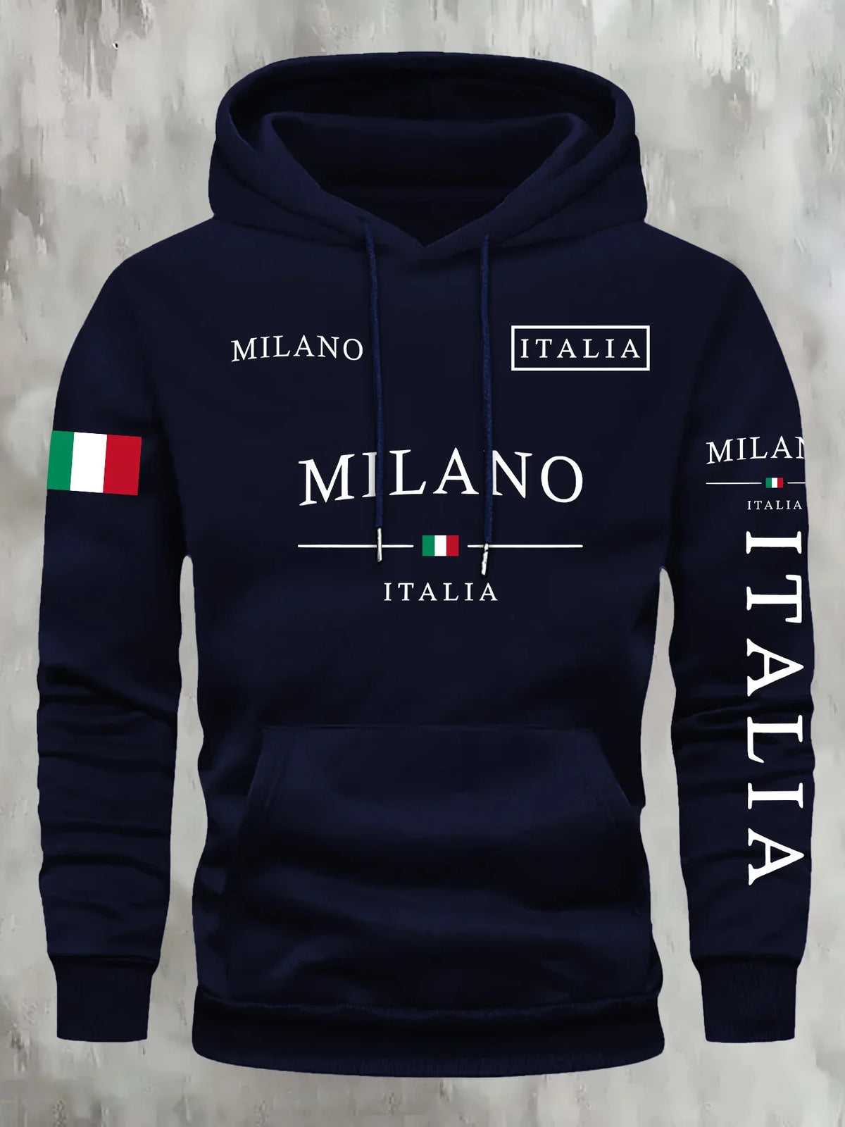 ITALIA MILANO Men Women Hoodie Outdoor Street Casual Sports Vacation Trend Spring Autumn Winter Couple Sweatshirt Top Clothing