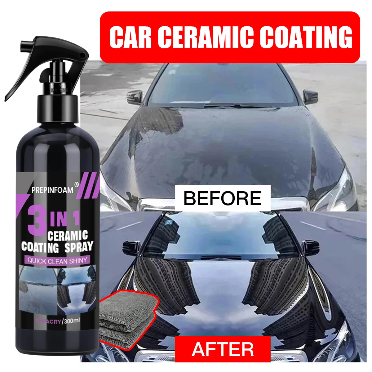 3 in 1 Car Ceramic Nano Coating Liquid Coatin Nano Crystal Hydrophobic Layer Polishing Paint Coating Agent Polish Nanos Coatings, car