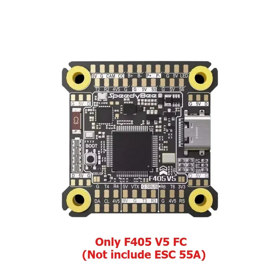 Speedybee F405 V5 32-bit 55A 30.5*30.5mm Model Aircraft Stack (F4 V5 Flight Controller+OX32 55A 4in1 ESC) For RC FPV Drone