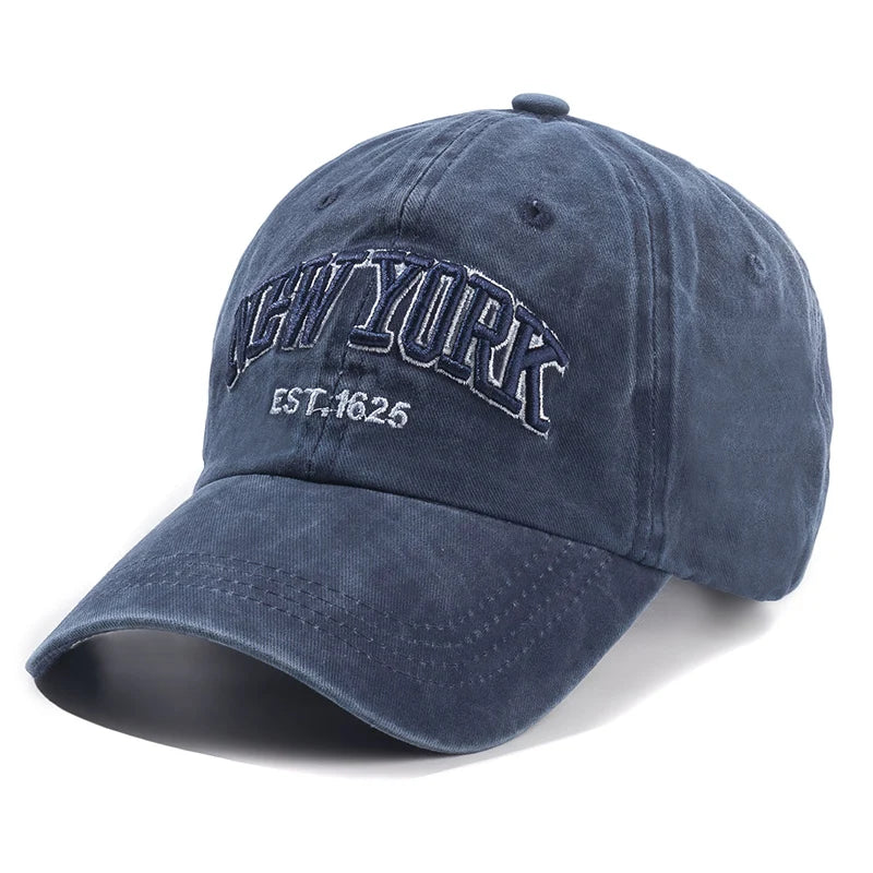 2026 New York Washed Cotton Cap For Men Women Gorras Snapback Caps Baseball Caps Sun protection Casquette Dad Hat Outdoors Cap