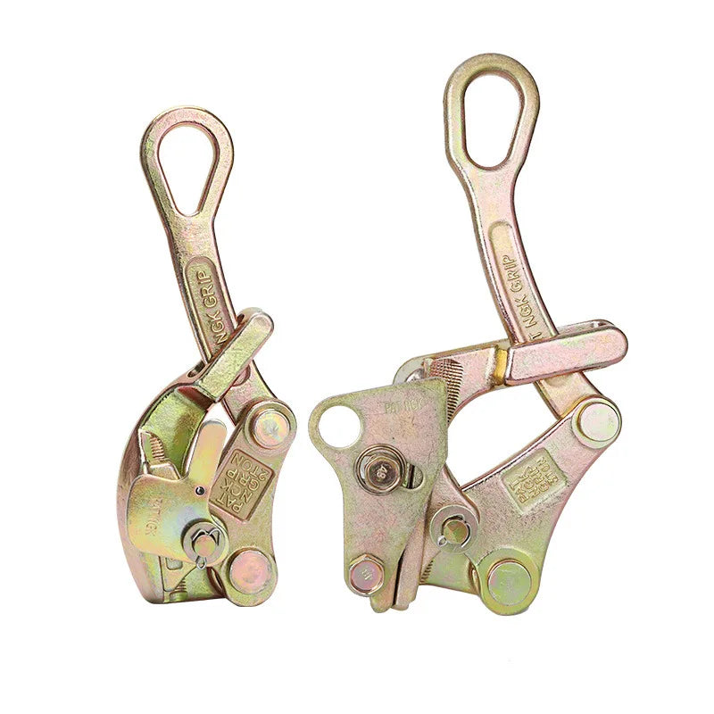 Multifunctional 1 Ton Wire Rope Jaw Clamp Electricity Cable Grip Pulling Non-Slip Haven Mini Tightening manual Tool