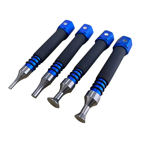 PDR Car Dent Repair Magnetic Tapping Pen Set – 4 Size Professional Paintless Auto Dent Fix Tool Kit