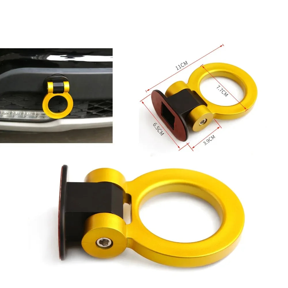 2 Car Style Trailer Hooks Designs，Decorative Car Sticker,Front Rear Trailer,Racing Ring Simulation,Vehicle Trailer Hook