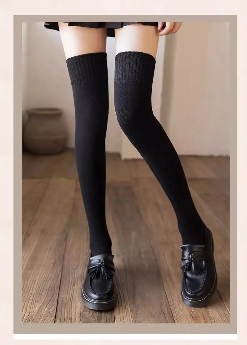 Women's Thick Over the Knee Socks, Terry Lined