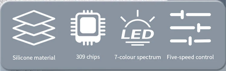 7 Color LED Face Mask with Neck Wireless Portable Red Light Therapy for Anti-Aging, Wrinkles, Skin Rejuvenation, Home Use