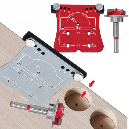 35mm Hinge Aluminum Alloy Hole Opener Hinge Hole Positioning Plate Door Woodworking Board Hinge Special  Positioning Template