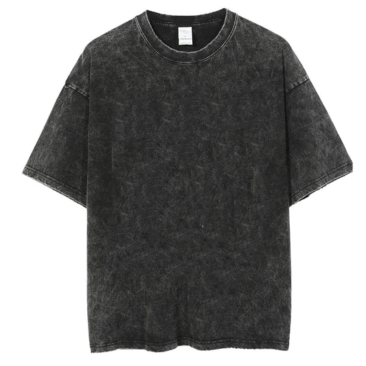 Unisex Vintage Washed T-Shirt - Acid Wash Streetwear Tee - photo 2