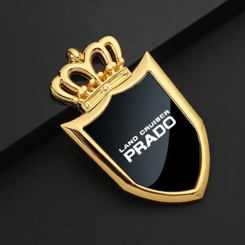 Car badge stickers side windows metal body car stickers for Toyota Prado 120 Fj150 Land Cruiser Car Accessories