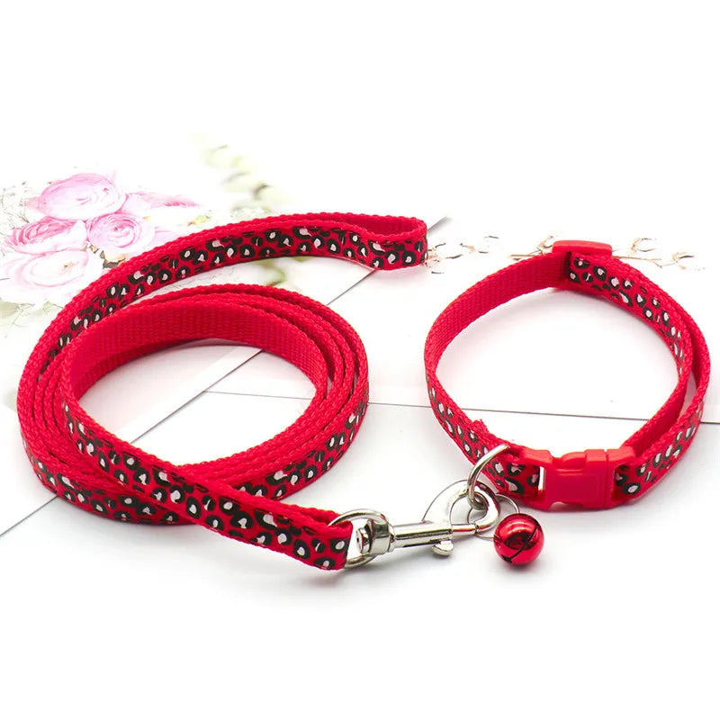 Dog Leash & Collar Set with Bell - 1.2m Puppy & Cat Lead - photo 11