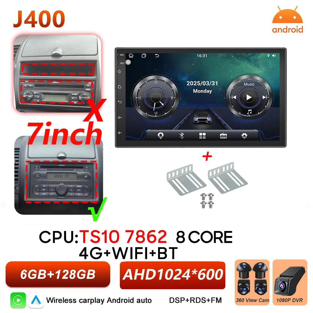 Android 16 Auto Car Radio For Nissan Note 2004 2005 2006 2007 2008 - 2012 Carplay Multimedia Player GPS Navigation DSP BT Stereo