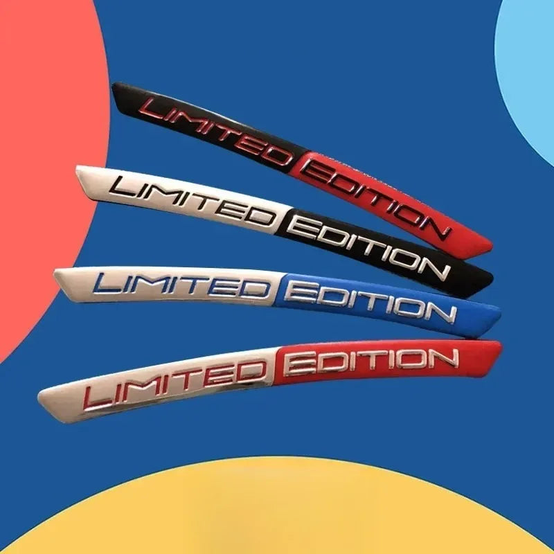 4 Pc Aluminium Alloy Car Hub Stickers, Rim Decorative Strips