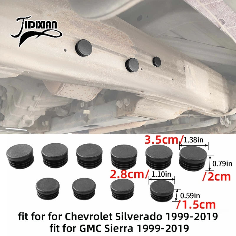 Chassis & Body Hole Dust Plugs, Waterproof — Chevrolet Silverado & GMC Sierra (1999–2026)