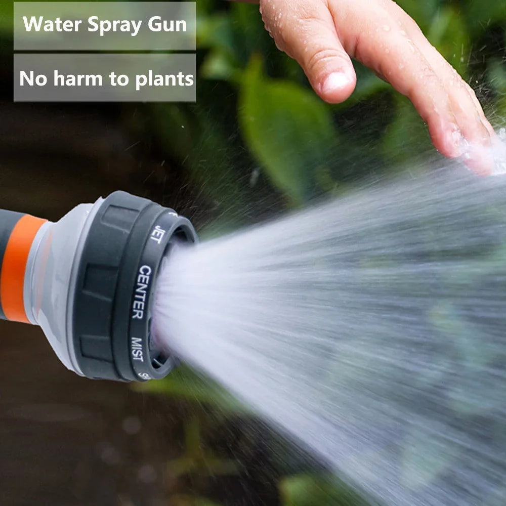 8-Mode High-Pressure Garden Watering Gun — Adjustable Sprayer Nozzle Kit