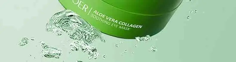 SADOER 60pcs Aloe Vera & Collagen Eye Masks – Anti Dark Circles, Eye Bags & Puffiness | Hydrating & Firming Under-Eye Patches for Women