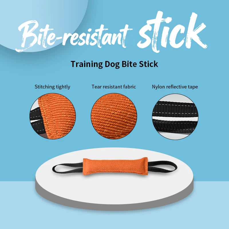 Dog Tug Training Pillow - Jute Bite Toy with Handles – photo 5