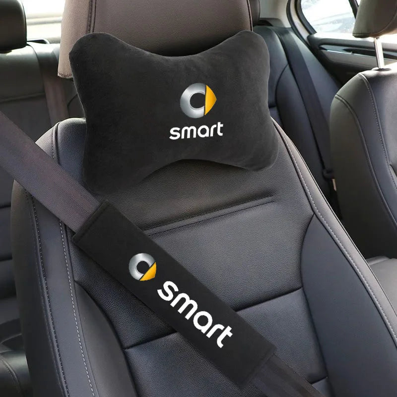 For Smart Fortwo Forfour 453 451 450 Car Headrest Neck Support Seat Soft Neck Pillow Auto Accessories