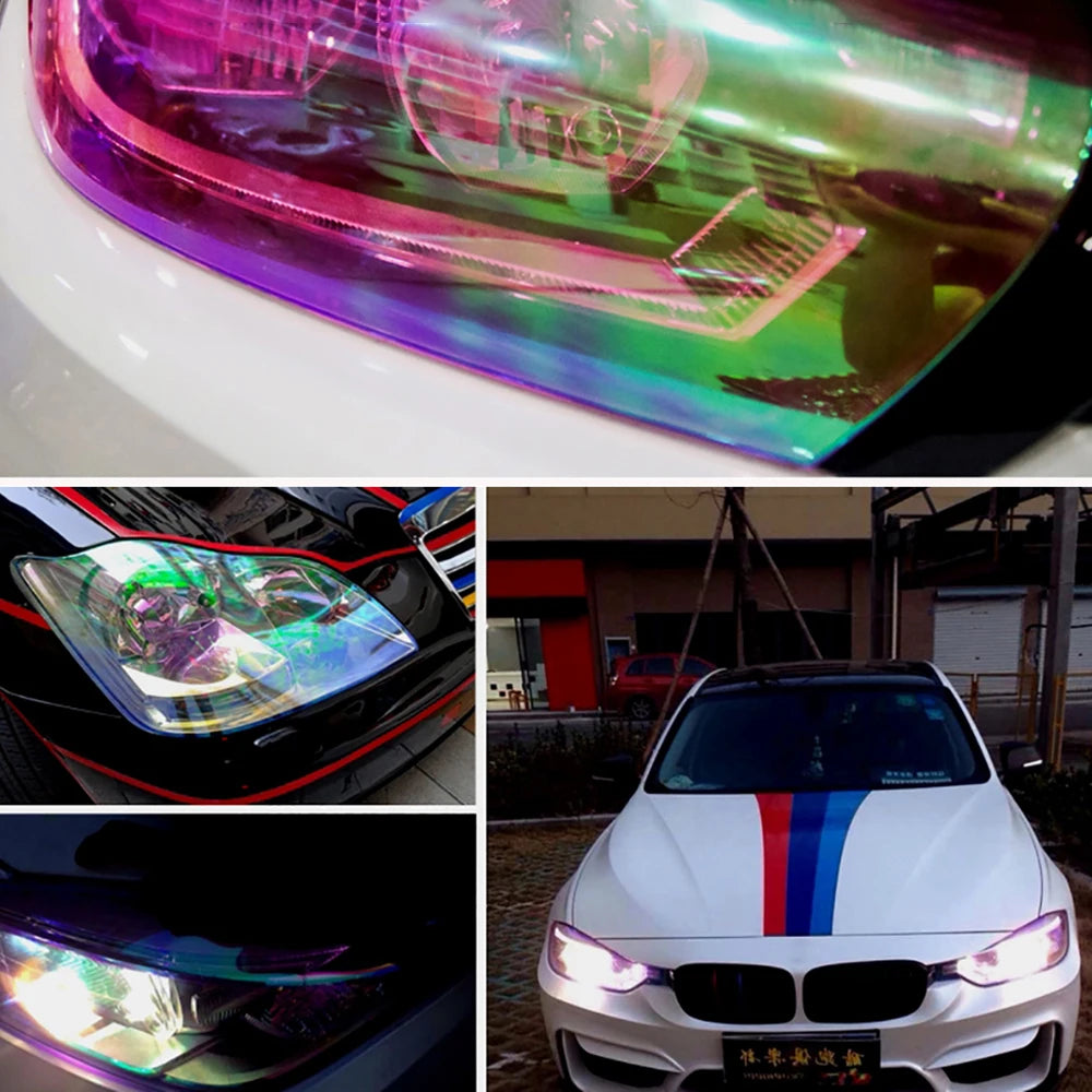 30*100cm Charmeleon Auto Styling Headlights Vehicle Taillights Translucent Lights Vinyl Film Color Change Stickers Car Accessory