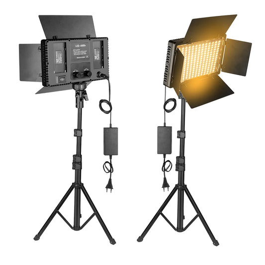 U800 LED Video Light Bi-Color Dimmable Panel for Streaming Photography