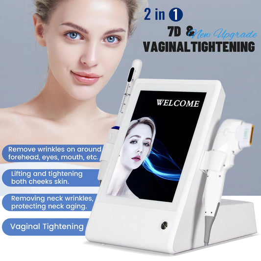 Portable 2-in-1 facial privacy 7D HI * FU machine for facial lifting wrinkle removal anti-aging and skin tightening 2026