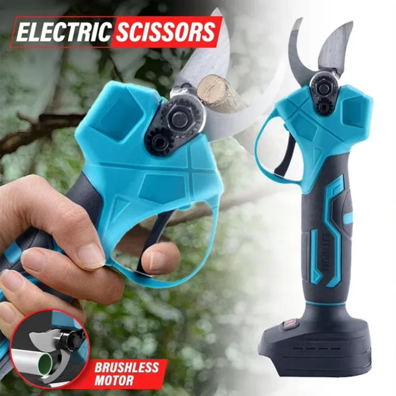 Brushless Electric Scissors Pruning Shears Handheld Cordless Pruner Tree Branch Bonsai Cutting Tool For Makita 18V Battery