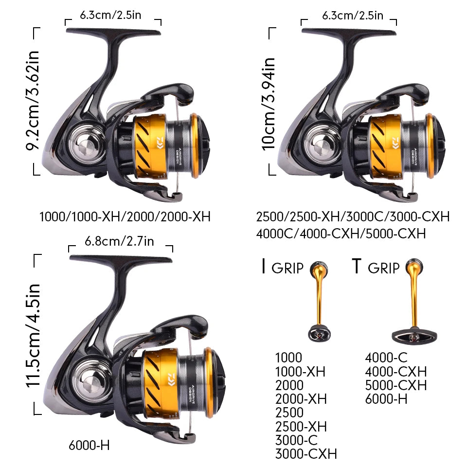 2024 DAIWA Fishing Spinning Reel REVROS CS LT 1000-6000 Fishing Reels 5KG/10KG/12KG Power 5.3:1/6.2:1 Seawater Spinning Reels