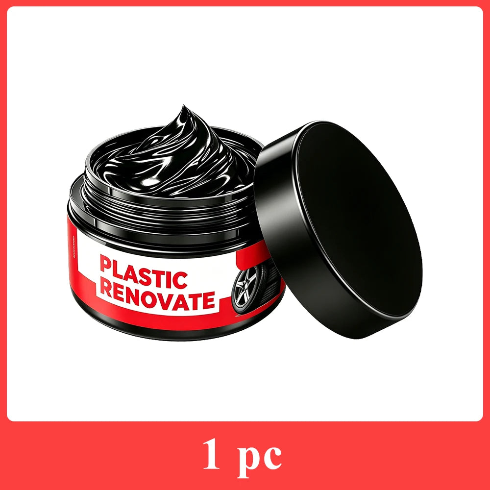 Car Interior Scratch Repair Paste Tire Shine Restoration of Black Interior and Dashboard Plastic Surfaces