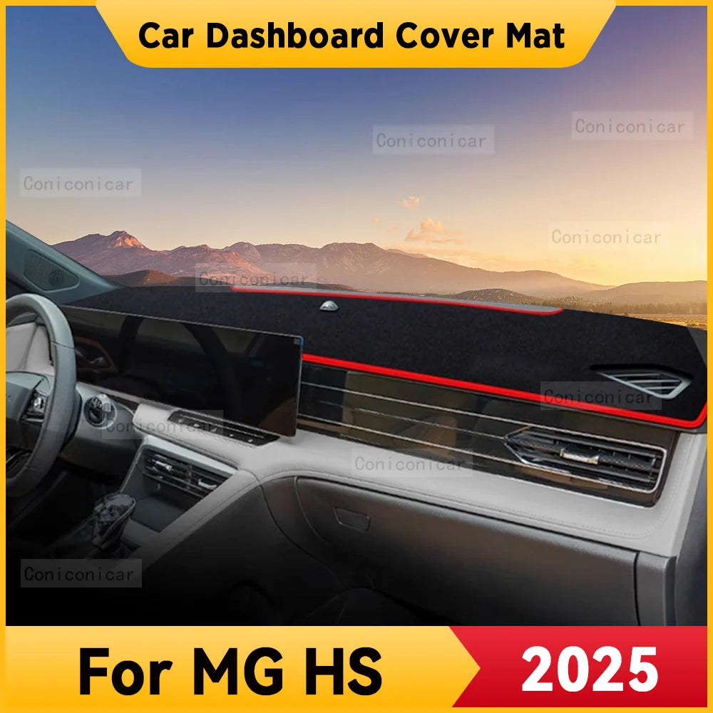 For MG HS 2025 Car Dashboard Cover Mat Non-slip Sun Shade Cushion Protective DashMat Pad ANti-UV Interior Accessories