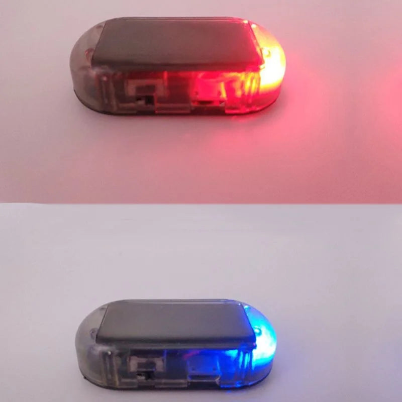Solar Powered Fake Car Alarm LED Warning Light
