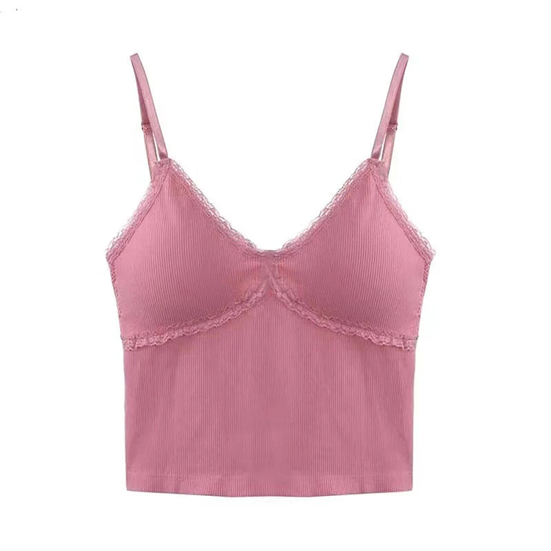 Women's Sleeveless Crop Cami — Slim-Fit Layering Tank Top