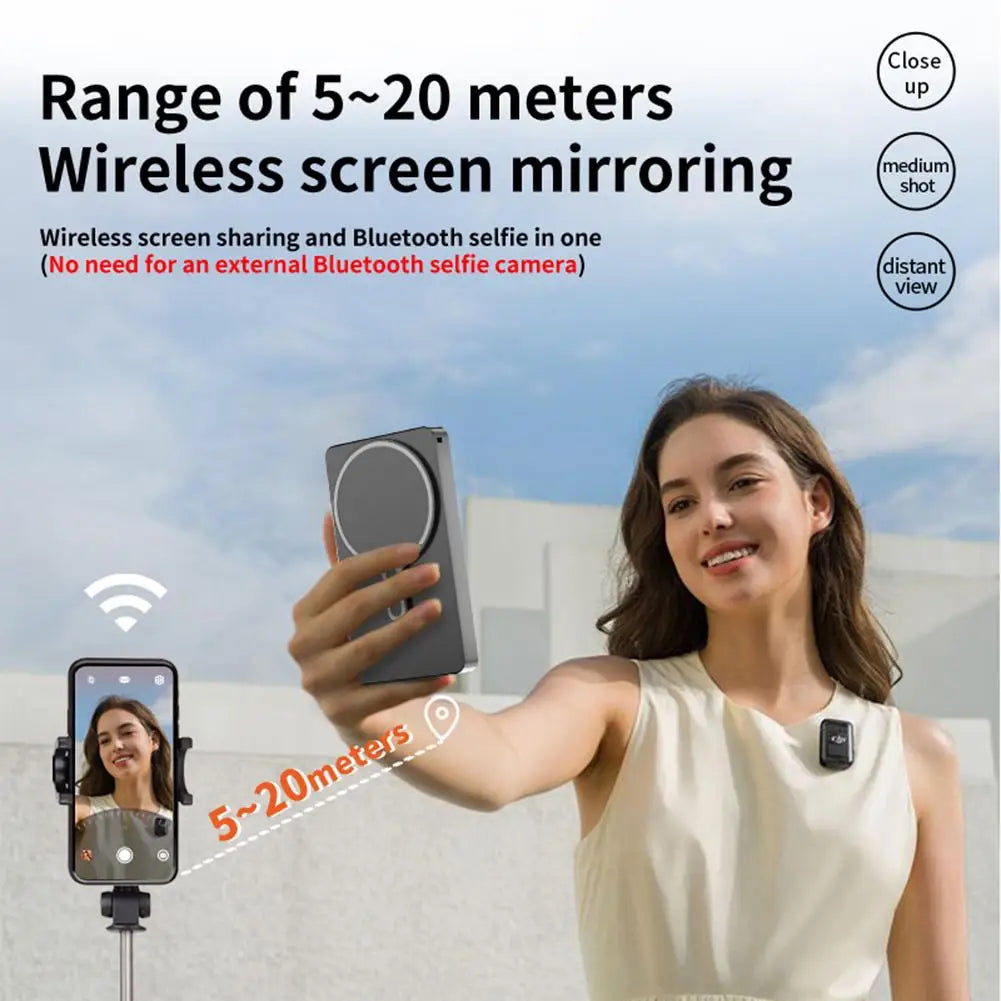 Magnetic Cell Phone Vlog Self Timer Monitor Screen Using Rear Camera Monitor For Live Streaming Creating Content Self-Timer