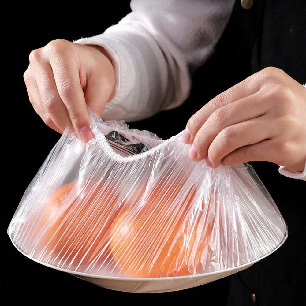 OIMG Reusable Food Wrap Storage Covers Bags For Bowl Elastic Plate Silicone Lid Cover Kitchen Fruit Plastic Fresh-Keeping Seal