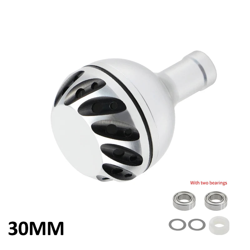 EKfan 30/35/38mm Alloy Metal Fishing Handle Knob For Spinning Baitcast Reel Dawa Shmano 4MM Shaft Fishing Rocker DIY Tool Parts