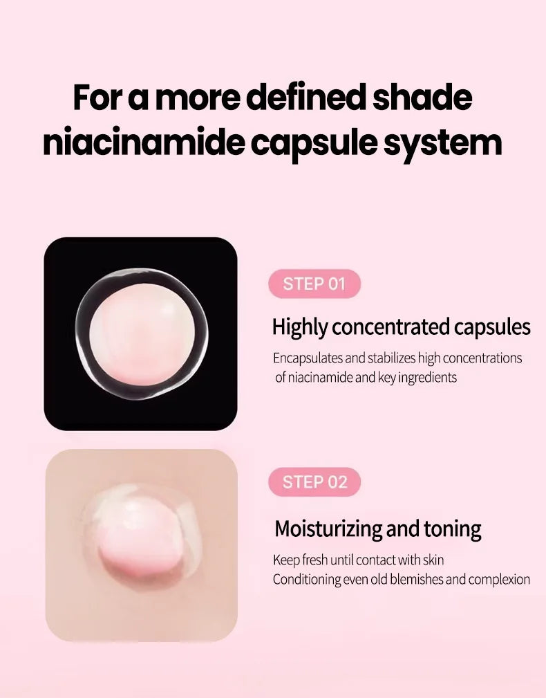 Korean Pink Collagen PDRN Capsule Cream – Niacinamide Face Moisturizer for Even Skin Tone | Lightweight Non-Greasy