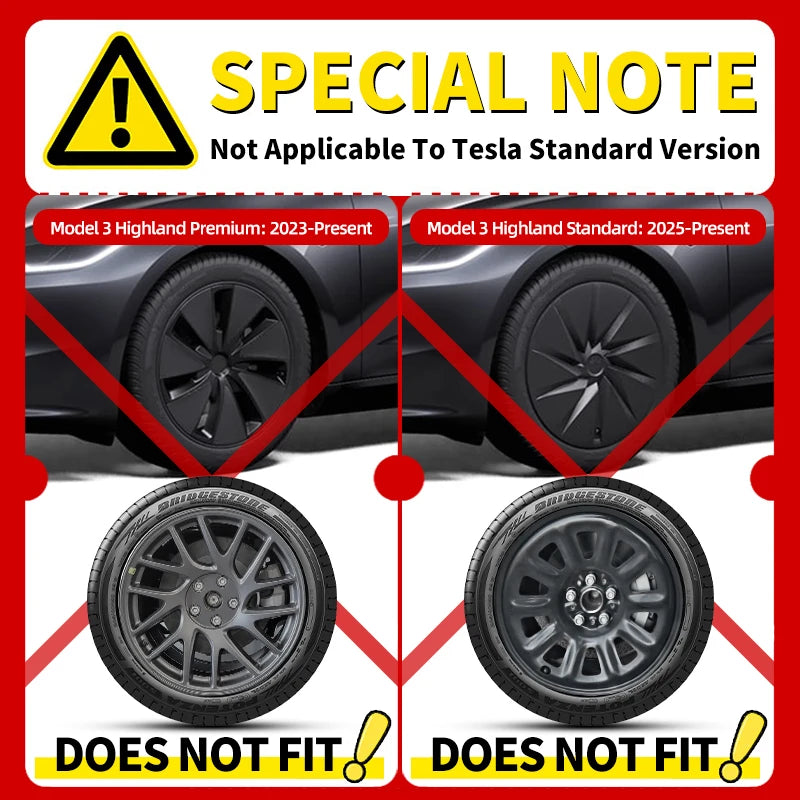 4PCS Design For TESLA Model 3 2026-2026 18 Inch Arachnid Style Wheel Cover Hubcaps Cap Only For Model 3 Wheel Cover Accessories