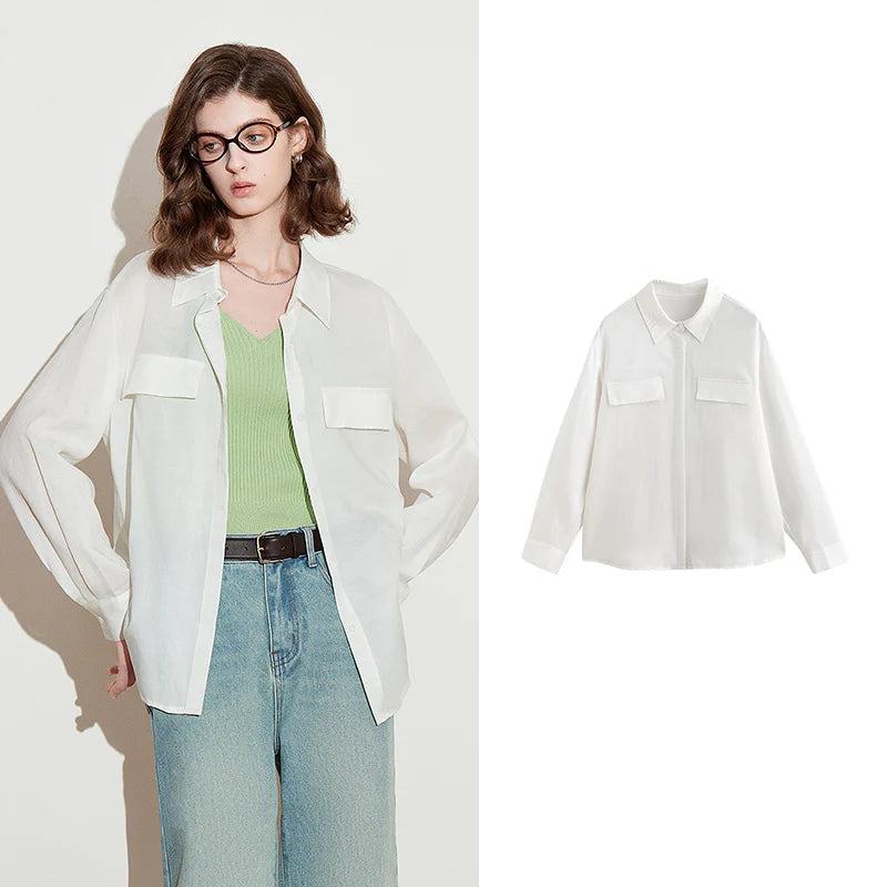 TOYOUTH Women Blouse Shirt 2025 Spring New Shirt 8512008