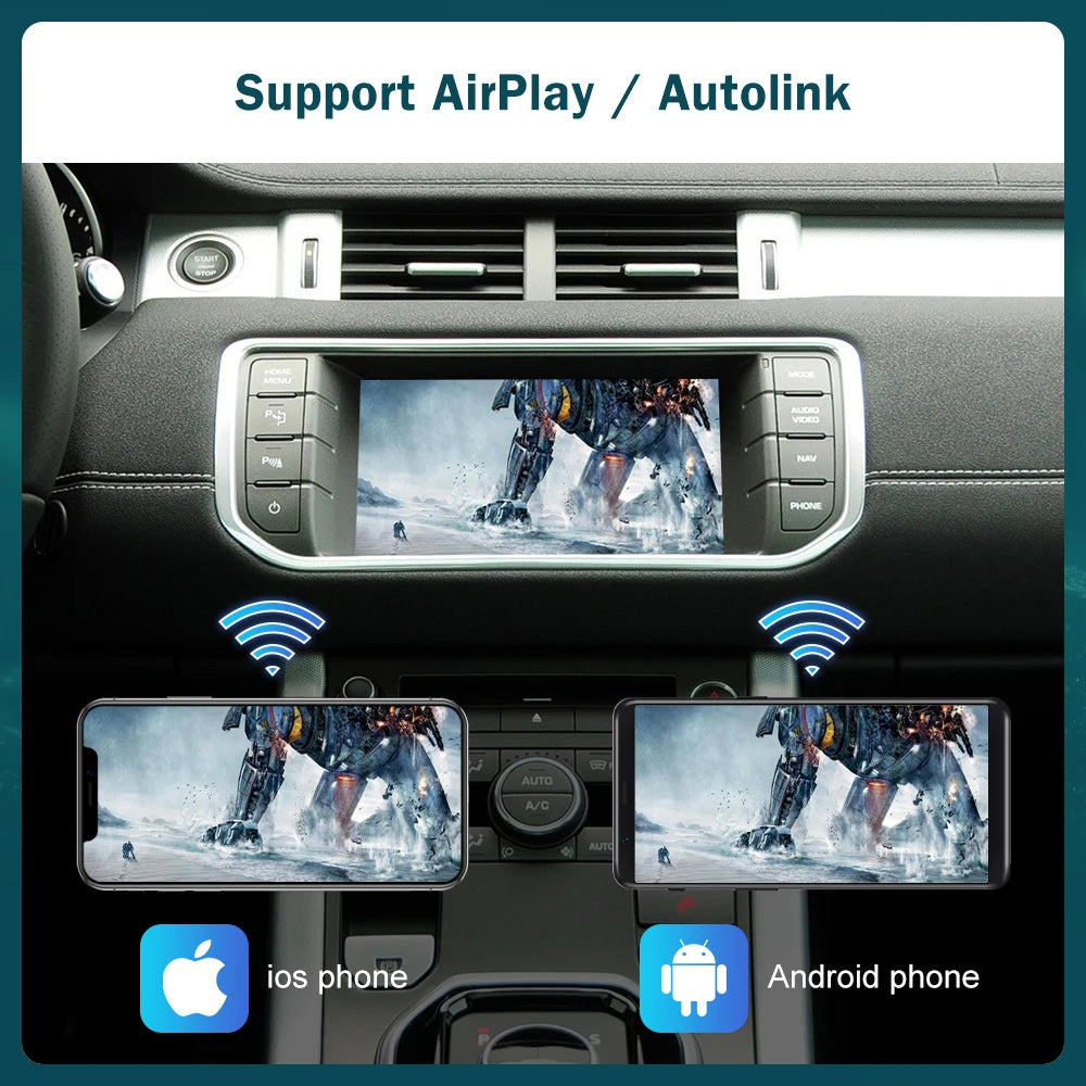 RoadTop Wireless Carplay Mirror Link AirPlay Ai Box For Land Rover Jaguar Range Rover Evoque Discovery Bosch Harman 2012-2018