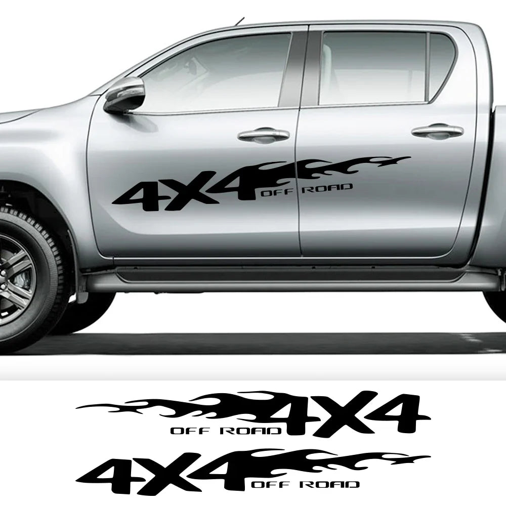 4X4 Off-Road Pickup Truck Decals (2-Pack) - Custom Fit