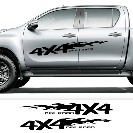 4X4 Off-Road Pickup Truck Decals (2-Pack) - Custom Fit