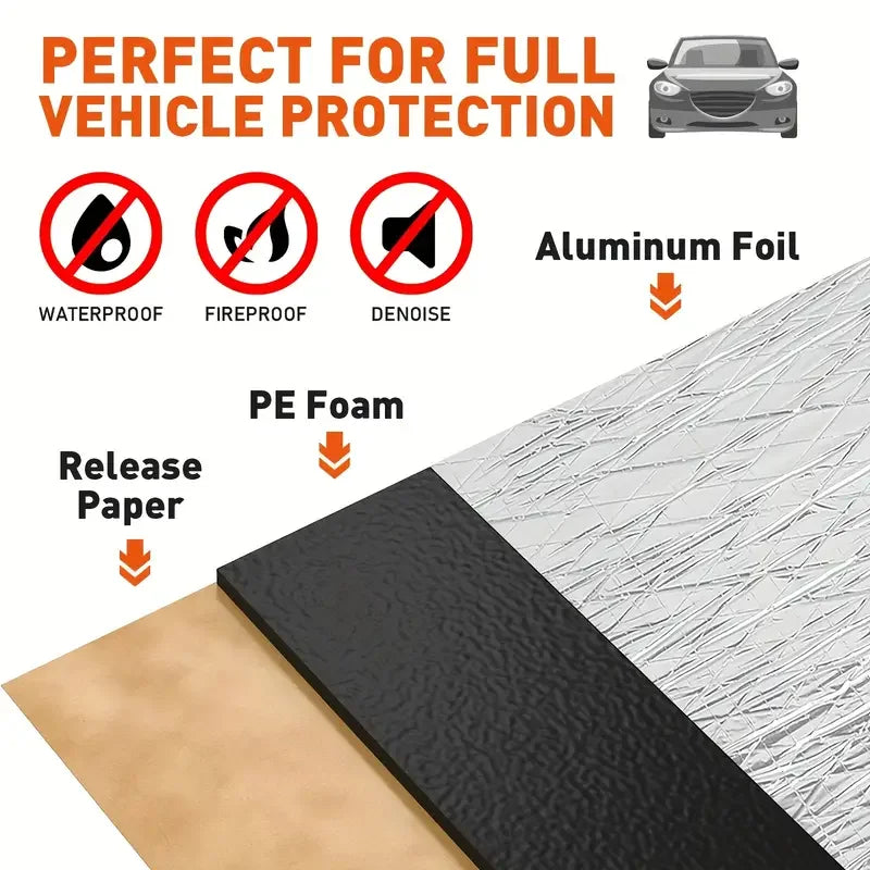 Car Sound Deadening Foam Mat, 5 mm or 10 mm - Two Sheet Sizes - view 6