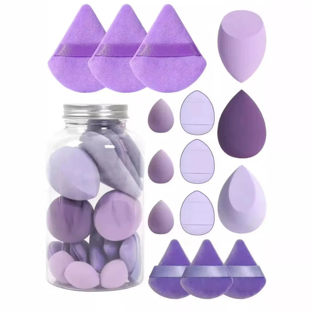 Makeup Sponge Set - 12/15 Pcs Blending Beauty Tools