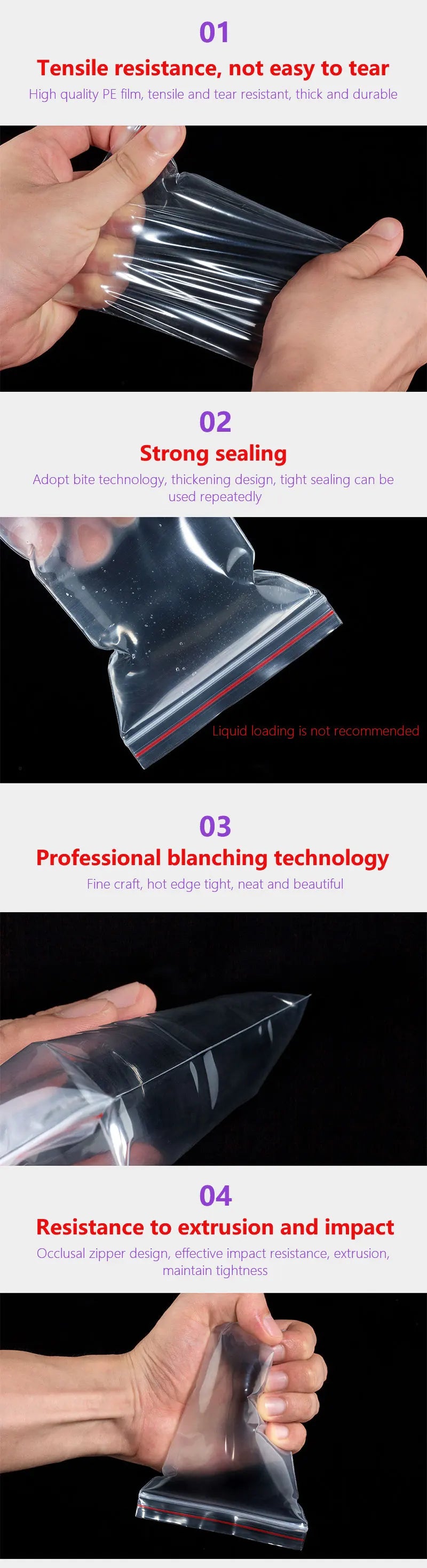 Small Reclosable Zip Lock Plastic Bags – Clear Resealable Storage for Food, Jewelry & Small Parts | Multiple Sizes