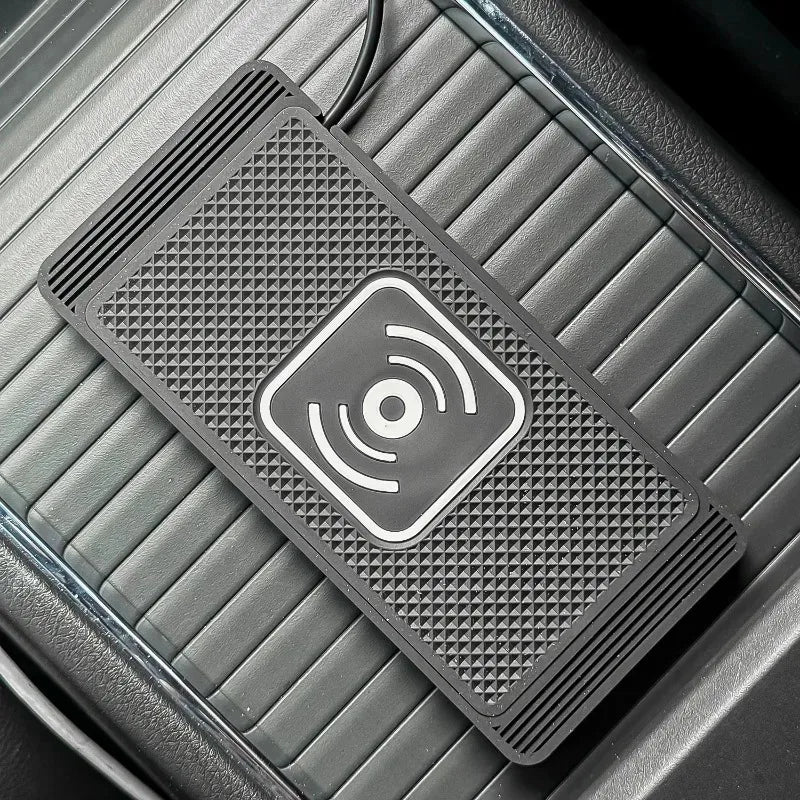 1PC Car Wireless Fast Charger for Iphone 16 15 15 Pro Max 14 13 12X Samsung S24 S23 Auto Charger with PC Rubber Pad Stand