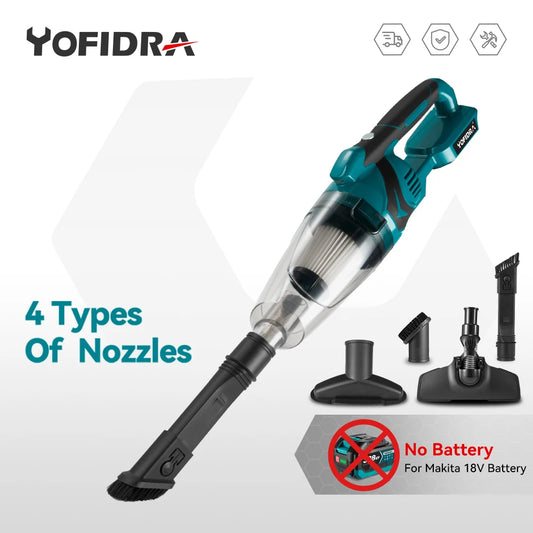 MMAlto Cordless Handheld Vacuum Cleaner – Compatible with Makita 18V / 21V Battery | 10Kpa Suction | 750ml Dust Bin | Home, Car & Pet Cleaning