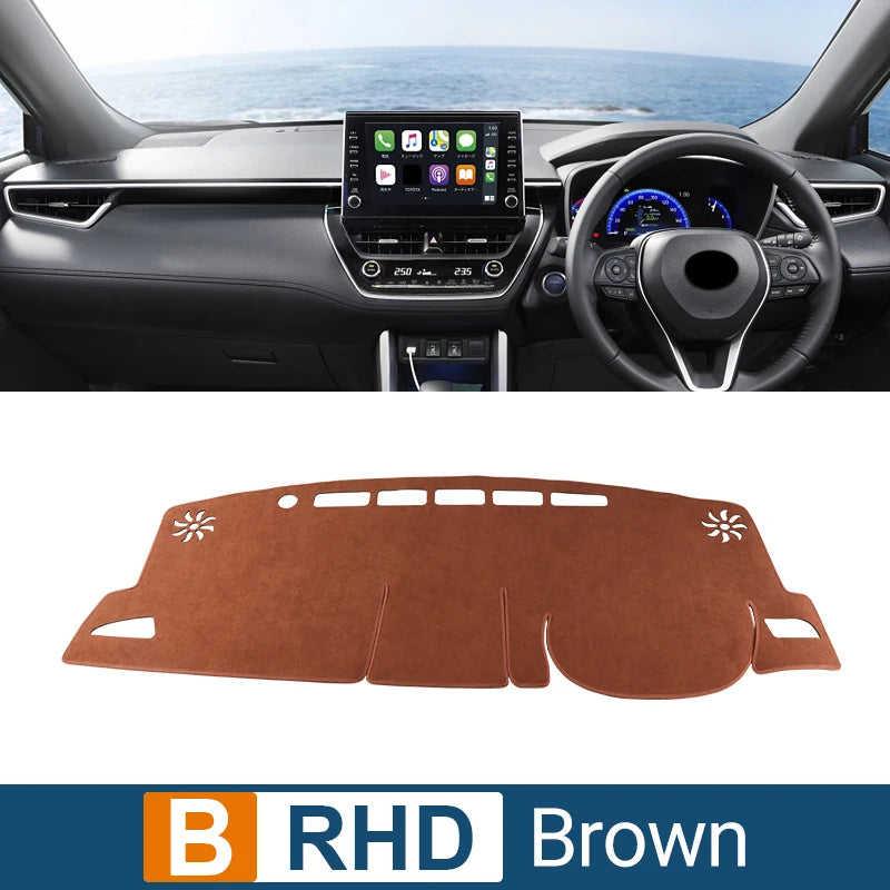 For Toyota Corolla Cross XG10 2021 2022 2023 2024 2025 Hybrid Car Dashboard Sun Shade Cover Instrument Desk Non-slip Accessories